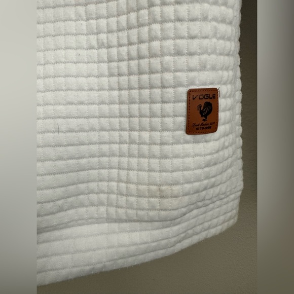 White textured, extremely soft and comfy men’s hoodie - Picture 5 of 7